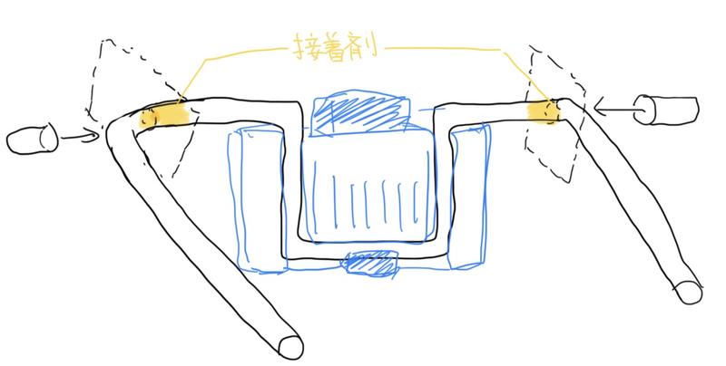 Mont-bell Frontbag Frameの長さを短縮する加工